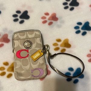 Coach wristlet mini